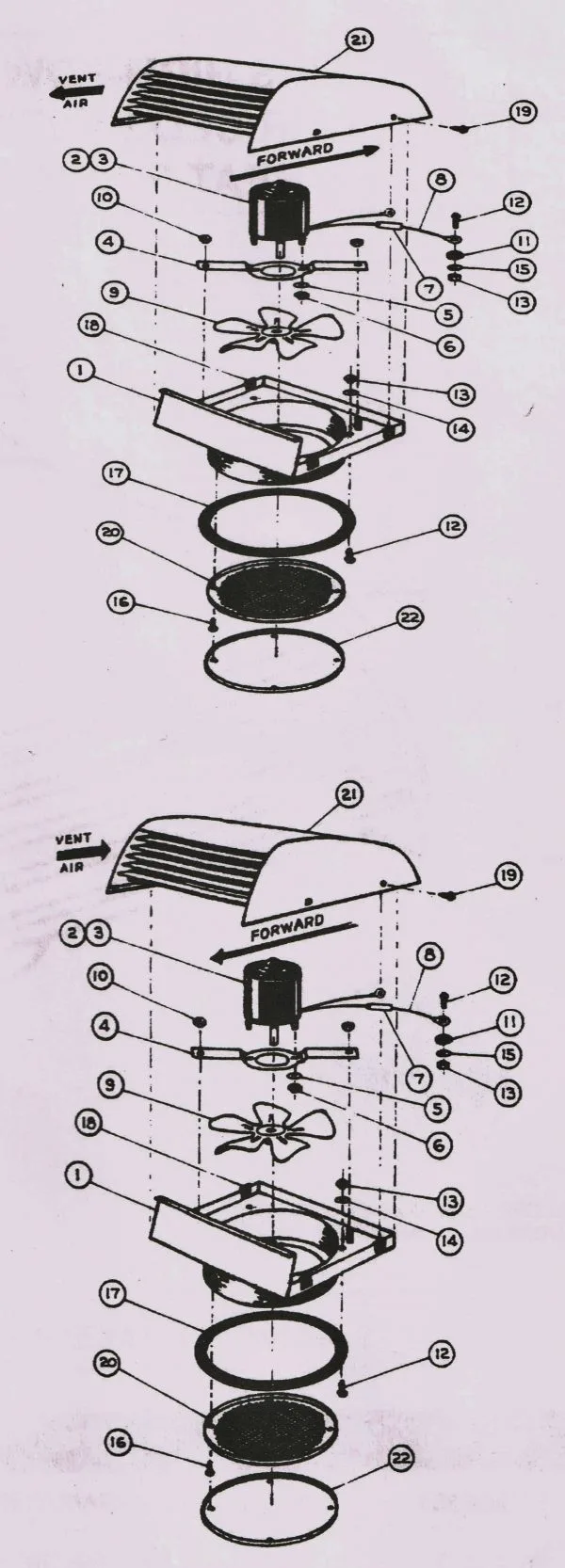 Power Exhaust Vent Assembly (Evans) HV212379 - Image 5