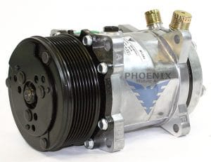 Compressor - w/Clutch and Vertical O-Rings