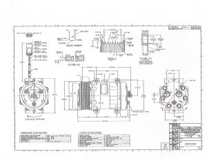Compressor (Evans) RV012128 & Sanden #4482
