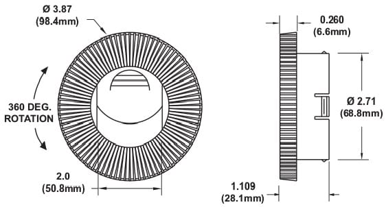 Louver Dimensions - 11 000 051