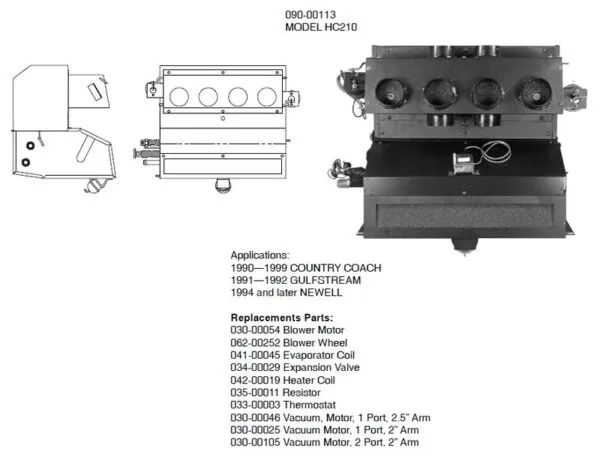 SCS Spec sheet 090-00113, HC210