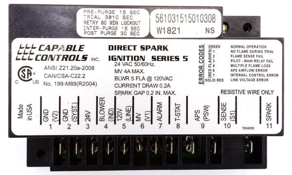 IGNITION CONTROL – HEATCO HM56SERIES308